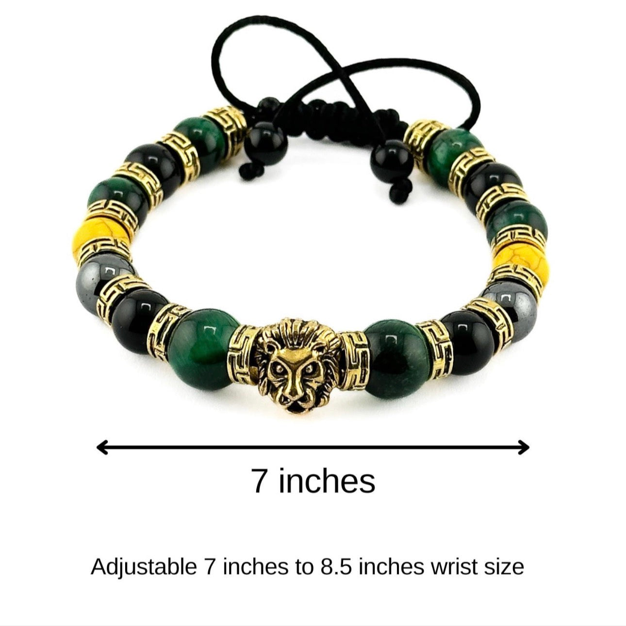 Adjustable Braided Jamaican Flag Color Bracelet for Men Women