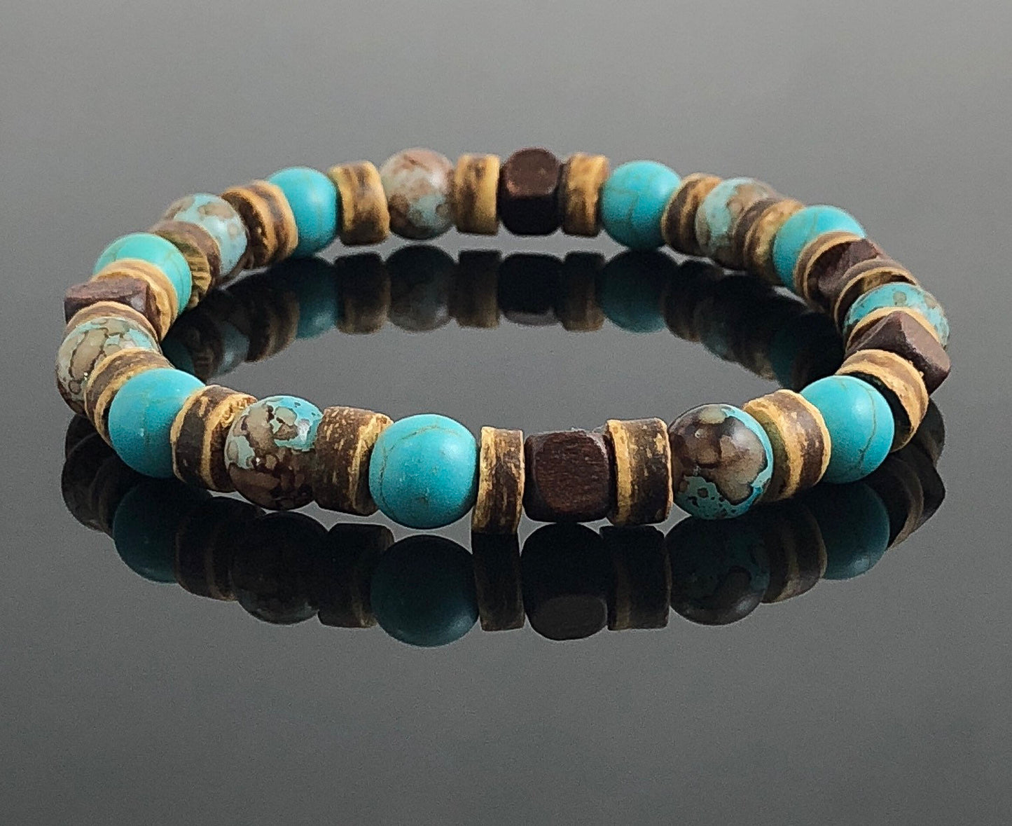 Beaded Stretch Bracelet for Men