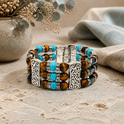 Southwestern Cuff Bracelets for Men Women