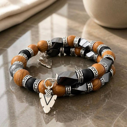 Men's Bangle Bracelet, Unisex Bracelet, Picture Jasper Jewelry