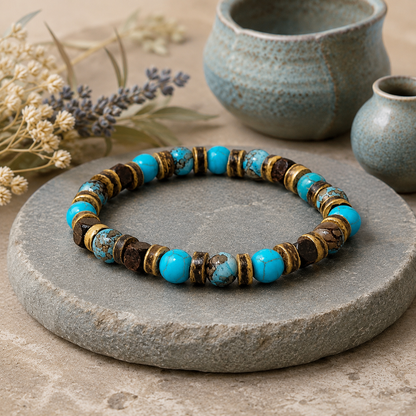 Beaded Stretch Bracelet for Men