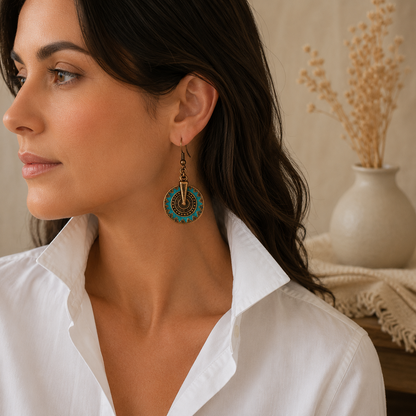 Hippie Earrings, Bohemian Dangle Earrings