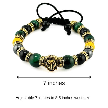 Adjustable Braided Jamaican Flag Color Bracelet for Men Women