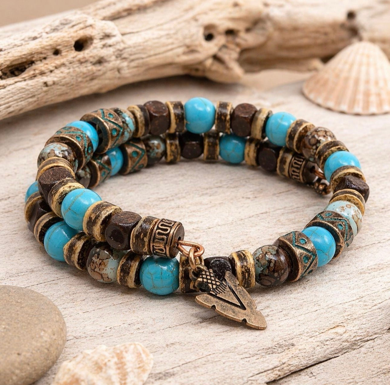 Men's Turquoise Bracelet, Christmas Gift Ideas for Him