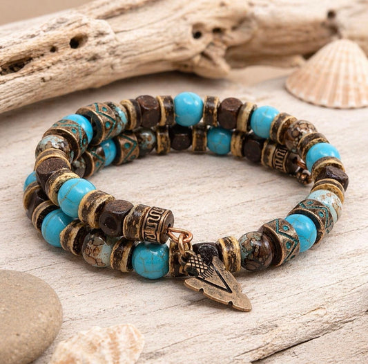 Men's Turquoise Bracelet, Christmas Gift Ideas for Him