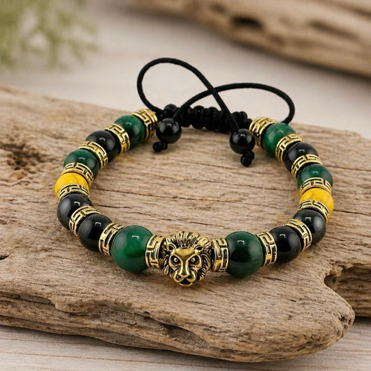 Adjustable Braided Jamaican Flag Color Bracelet for Men Women