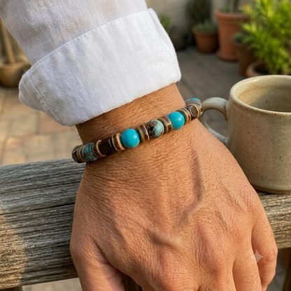 Beaded Stretch Bracelet for Men