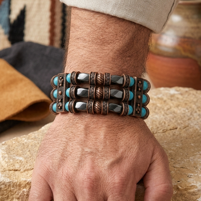Beaded Cuff Bracelets for Men Women