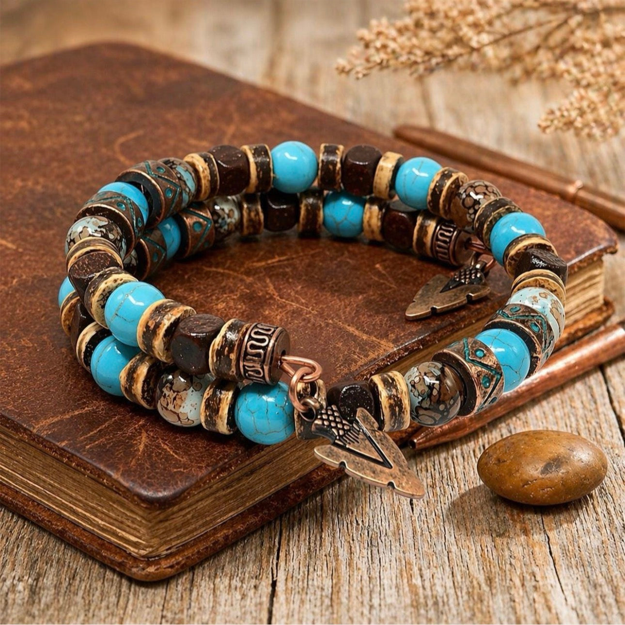 Men's Turquoise Bracelet, Christmas Gift Ideas for Him