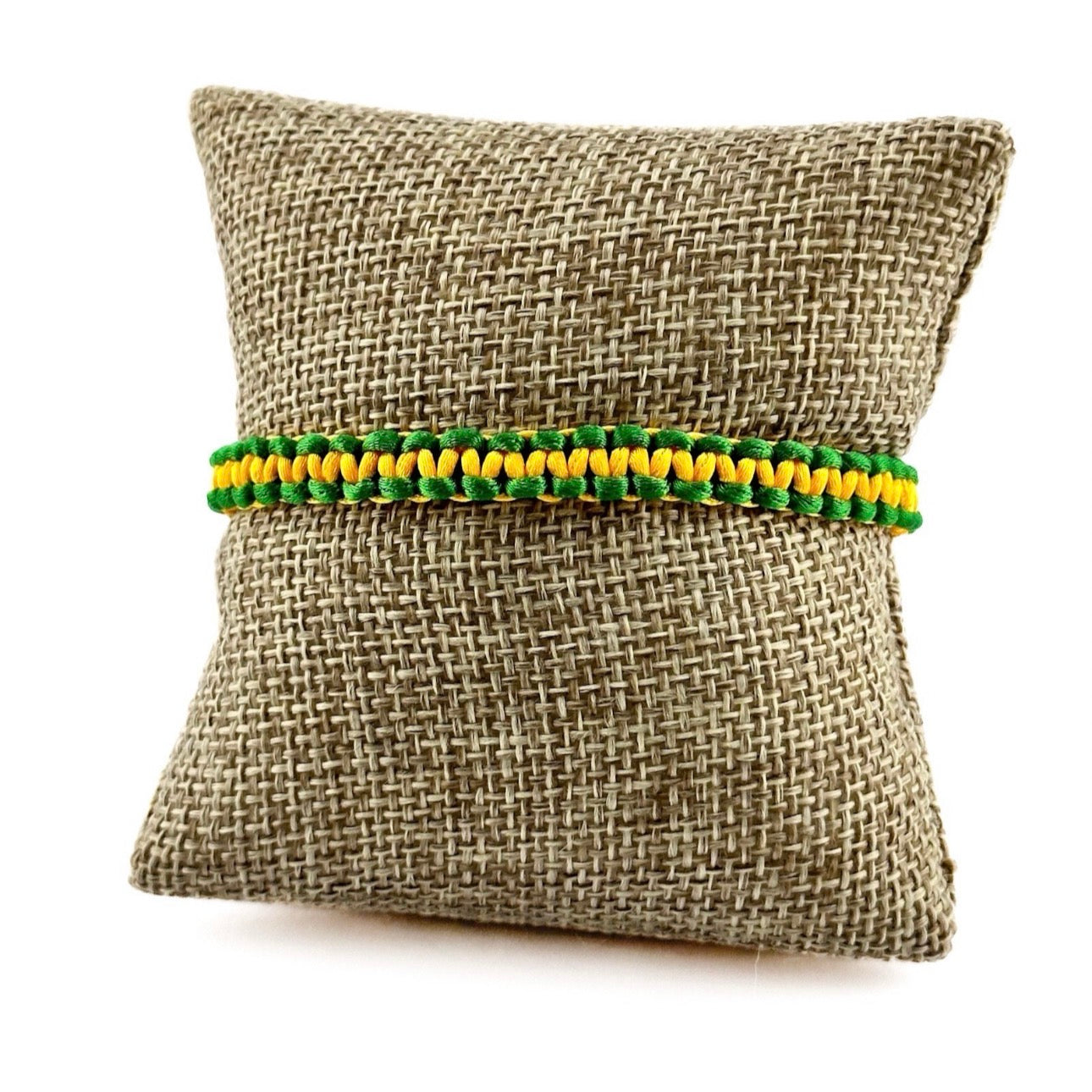Braided Jamaican Flag Color Wrap Adjustable Bracelet for Men Women