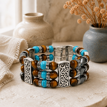 Southwestern Cuff Bracelets for Men Women