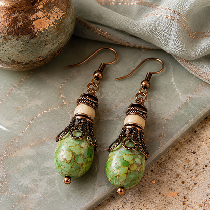 Bohemian Dangle Earrings, Turquoise Earrings, Jewelry Gift Ideas