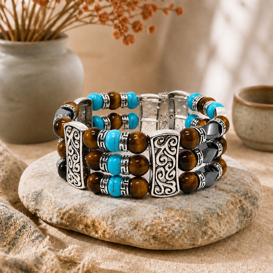 Southwestern Cuff Bracelets for Men Women