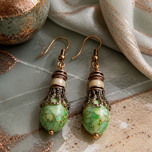 Bohemian Dangle Earrings, Turquoise Earrings, Jewelry Gift Ideas