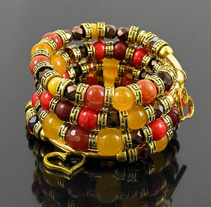 Multicolored Gemstone Beaded  Bracelet